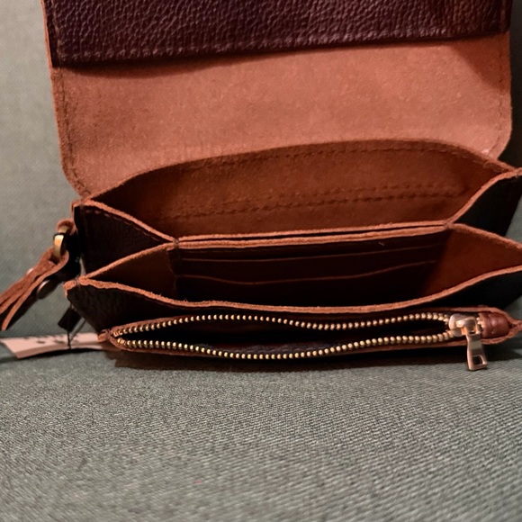 Portland Leather Goods Lily Wristlet – Coldbrew – NWT 🤎 - Picture 3 of 5